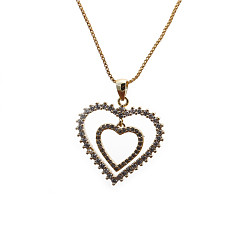 0020 Heart-shaped Box Chain (New Type of Chain) Creative Heart Love Sweater Chain Necklace - Customizable Fashion Jewelry