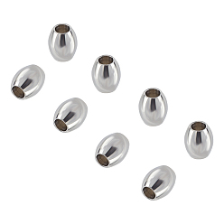 Stainless Steel Color Unicraftale 304 Stainless Steel Spacer Beads, Barrel, Stainless Steel Color, 5x4mm, Hole: 1.8mm, 100pcs/box
