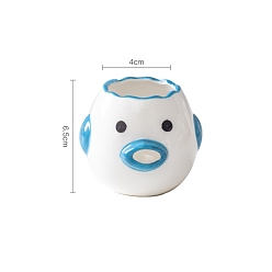 Темно-Голубой Фарфоровый сепаратор для яичных белков и желтков, инструмент для выпечки, цыпленок, глубокое синее небо, 40x65 мм