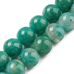 Amazonite Natural Amazonite Beads Strands, Grade A, Round, 6mm, Hole: 0.7mm, about 61pcs/strand, 15.75''~16.14''(40~41cm)