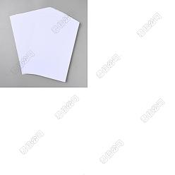 White 50Pcs A4 Craft Paper Cardstock, for DIY Card Craft Making, Rectangle, White, 298x210x0.2mm