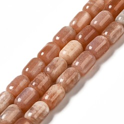 Sunstone Natural Sunstone Beads Strands, Column, 9x6mm, Hole: 1~1.2mm, about 20~21pcs/strand, 7.09~7.48 inch(18~19cm)