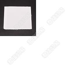 Blanc Gorgecraft 10 porte-cartes transparent en pvc, sac d'étiquette de prix autocollant, blanc, 105x105x0.5mm, 10 pcs