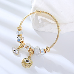 eyes Fashion Pandora Alloy Bracelet Women's Butterfly Bracelet with Adjustable Bracelet