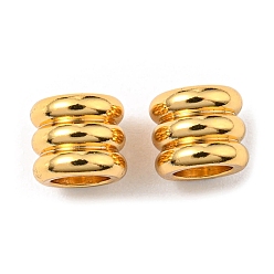 Golden 201 Stainless Steel European Beads, Large Hole Beads, Grooved Beads, Column, Golden, 6x7mm, Hole: 4.2mm