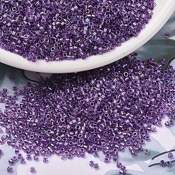 (DB1754) Sparkling Purple Lined Crystal AB MIYUKI Delica Beads, Cylinder, Japanese Seed Beads, 11/0, (DB1754) Sparkling Purple Lined Crystal AB, 1.3x1.6mm, Hole: 0.8mm, about 20000pcs/bag, 100g/bag