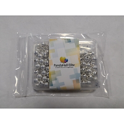 Серебро Латунные бусины, долговечный, круглые, серебряные, 1/4 дюйм (6 мм), 150 шт / коробка