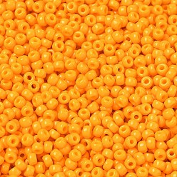 (RR4453) Duracoat Dyed Opaque Light Squash MIYUKI Round Rocailles Beads, Japanese Seed Beads, 8/0, (RR4453) Duracoat Dyed Opaque Light Squash, 3mm, Hole: 1mm, about 19000~20500pcs/pound