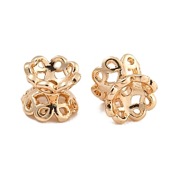 Настоящее золото 14K Рейка из латунной проставки, без свинца и без кадмия, долговечный, реальный 14 k позолоченный, 5x6.5x6.5 мм, отверстие : 1.2 мм