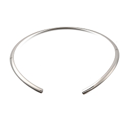 Нержавеющая Сталь Цвет 202 колье-чокер из нержавеющей стали, жесткое ожерелье для женщин, цвет нержавеющей стали, внутренний диаметр: 5.63 дюйм (14.3 см)