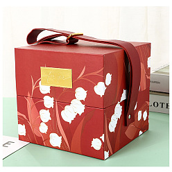 Empty box of red lily of the valley Lily of the valley wedding candy box gift box bridesmaid souvenir gift box empty box