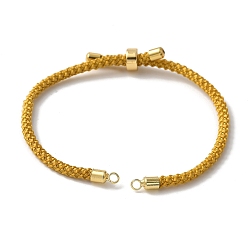 Темно-Золотистый Изготовление регулируемого нейлонового хлопкового шнура, с реечной обшивкой латунными выводами, золотые, темные золотарник, 4-3/4~8-7/8 дюйм (12~22.5 см), 3 мм, отверстие : 2 мм