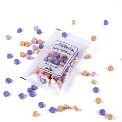 Medium Purple Sealing Wax Particles, for Retro Seal Stamp, Mixed Shapes, Medium Purple, Packaging: 129x80x10mm