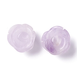 Amethyst Natural Amethyst Beads, Rose, 11.5~12x9mm, Hole: 1.2mm
