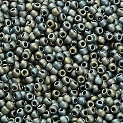 (PF512F) PermaFinish Metallic Frost Blue Haze Тохо 11/0 круглые бусины, японский бисер, (pf512f) пермафиниш металлик морозно-голубая дымка, 2.2 мм, отверстие : 0.8 мм, Около 50000 шт / фунт
