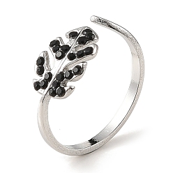 Нержавеющая Сталь Цвет 304 открытые манжеты из нержавеющей стали со стразами для женщин, лист, цвет нержавеющей стали, 7.5 мм, внутренний диаметр: регулируемый