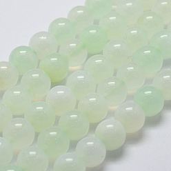 Green Opal Natural Green Opal Bead Strands, Round, 10mm, Hole: 1mm, about 42pcs/strand, 15.9 inch(40.5cm)