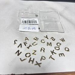 Letter A~Z 26шт 26 стили 304 подвески из нержавеющей стали, письмо амулеты, ионное покрытие (ip), реальный 18 k позолоченный, Письмо ~ Z, 11~11.5x6~12x0.8~1 мм, отверстие : 1.2 мм, 1 шт / стиль