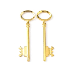 Golden Tibetan Style Alloy Skeleton Key Large Pendants, Lead Free & Cadmium Free, Golden, 80x23x3mm, Hole: 12x18mm