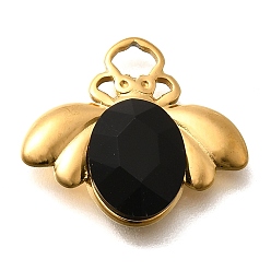 Реактивный Самолет 304 подвески из нержавеющей стали, со стразами, реальный 18 k позолоченный, ионное покрытие (ip), Пчелы, струя, 17x19x4.5 мм, отверстие : 3.5x2 мм