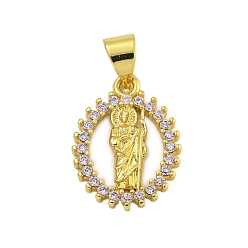 чертополох Стойка металлическая латунная микропрофилированная кубическая циркония подвески, долговечный, без кадмия и без свинца, реальный 18 k позолоченный, плоский круглый с королем, чертополох, 16x12x3 мм, отверстие : 4.5x3.5 мм