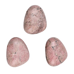 Родонит Природные подвески родонит, грушевые обереги, 23~23.5x28.5~29x12~13 мм, отверстие : 2.5 мм