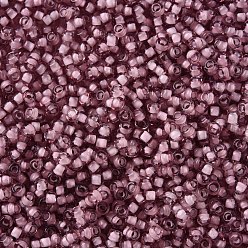 Thistle 12/0 Grade A Round Glass Seed Beads, Transparent Inside Colours, Thistle, 2x1.5mm, Hole: 0.7mm, about 48500pcs/pound