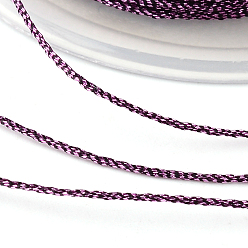 Indigo Round Metallic Thread, Embroidery Thread, 3-Ply, Indigo, 0.4mm, about 164.04 yards(150m)/roll
