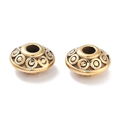 Золотой Ионное покрытие (ip) 304 шарики из нержавеющей стали, двухконусные, золотые, 8x4.5 мм, отверстие : 2 мм