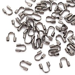 Черный Цвет Металла Латунная проволока опекунов и защитников, металлический черный , Размер : шириной около 4 мм , 5 мм длиной, толщиной 1 мм , отверстие : 0.5 мм