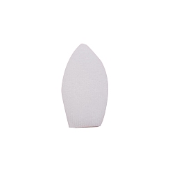 White Velvet Fabric Ornamenrt Accessories, for DIY Headband, Shoes Decoration, Ear, White, 58x33mm