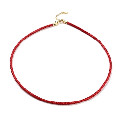 (123L) Белый крем непрозрачный блеск Изготовление плетеных круглых браслетов из искусственной кожи, с застежками-карабами из нержавеющей стали золотистого цвета, огнеупорный кирпич, 17-1/8 дюйм (43.6 см)