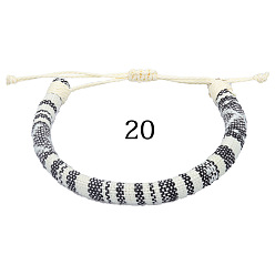 20 Bohemian Ethnic Style Handmade Braided Bracelet for Teens Colorful Surfing Friendship Bracelet