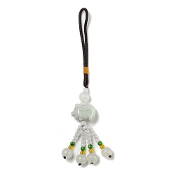 Свинья Подвески из натурального жадеита, свинья, 155 мм