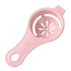 Pink Сепаратор яичного белка и желтка из пшеничной соломы, инструмент для выпечки, розовые, 130x60 мм