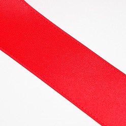 Red Grosgrain Ribbon, Christmas Ribbon, for Wedding Festival Decoration, Red, 1-1/2 inch(38mm), about 100yards/roll(91.44m/roll)