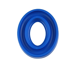 Blue Silicone Bobbin Saver/Organizers, Bobbin Hold Ring, for Sewing Machine Bobbins, Oval, Blue, 165x135mm