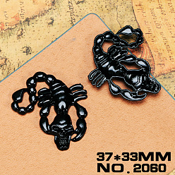 2060 Scorpion DIY electrophoretic black pendant animal punk style necklace pendant jewelry accessories