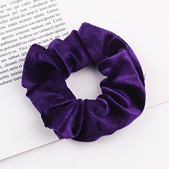 29# Korean Velvet Hair Scrunchie Бархатная резинка для волос с бантиком – мягкие и стильные аксессуары для волос