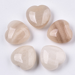Pink Aventurine Natural Pink Aventurine Healing Stones, Heart Love Stones, Pocket Palm Stones for Reiki Balancing, 29~30x30~31x12~15mm