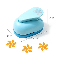Flower Plastic Paper Craft Hole Punches, Paper Puncher for DIY Paper Cutter Crafts & Scrapbooking, Flower, 49x72x56mm