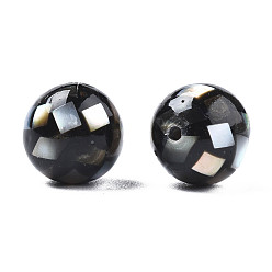 Black Lip Shell Natural Black Lip Shell Beads, Round, 8mm, Hole: 1mm