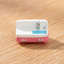 Furniture & Appliances Пластиковая мебель мини модель, аксессуары для кукольного домика с микро-ландшафтом, притворяясь опорными украшениями, раковина, 30x18 мм