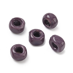 Темно-синий  Шифер Бусины лэмпворк европейского стиля , бусины с большим отверстием, кубические, темный сланец синий, 11.5x11.5x8.5 мм, отверстие : 5 мм