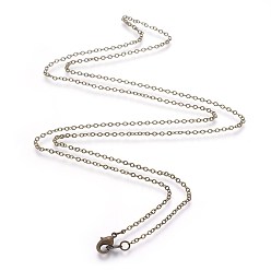 Античная Бронза Латунные кабельные цепи ожерелья, античная бронза, 26 дюйм
