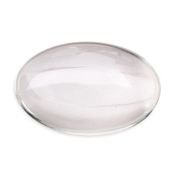 Clair Cabochons de verre transparent, ovale, clair, 25x18mm
