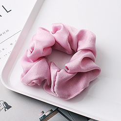 C150 Velvet-6 Silk Satin Colorful Hairband Headband Flower - 30 Colors, Versatile, Chic.