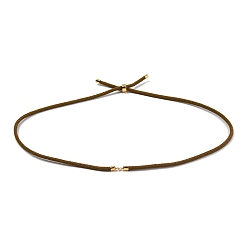 Темно-Золотистый Нейлон шнуры ожерелье решений, с фурнитурой позолоченной латунной, долговечный, темные золотарник, 22~22.8 дюйм (56~58 см), отверстие : 1.7 мм