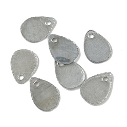 Серый Подвески-слезинки из натуральных ракушек Capiz, окрашенных распылением, серые, 13.5x9.5x1 мм, отверстие : 1.6 мм