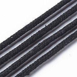 Черный Нити хлопчатобумажные, макраме шнур, декоративные нитки, для поделок ремесел, упаковка подарков и изготовление ювелирных изделий, чёрные, 3 мм, около 54.68 ярдов (50 м) / рулон